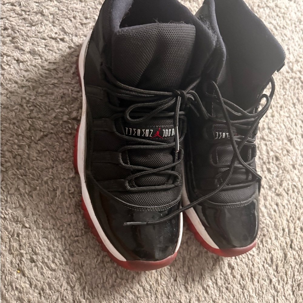 Air Jordan Style Men’s Black/Red Basketball Sneakers- Jordan 11 concords